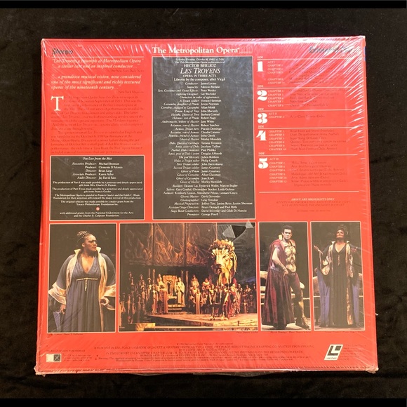 LES TROYENS LASERDISC Metropolitan Opera 1983 - Picture 2 of 2